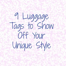 trendy luggage tags