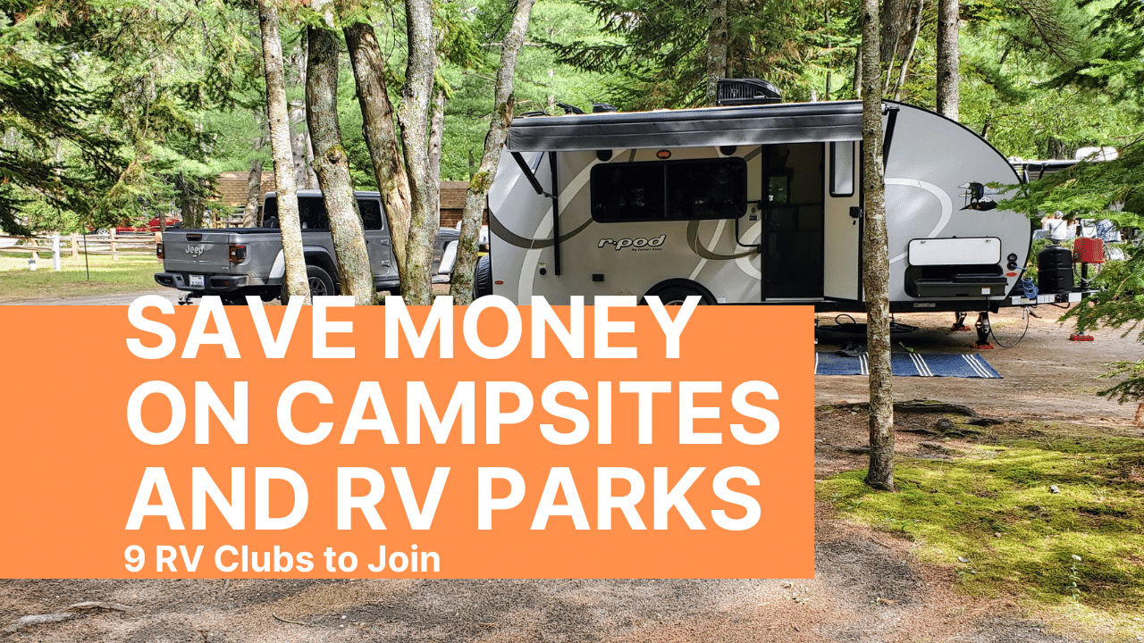 rv parks to join with an image of a trailer on a wooded koa campsite