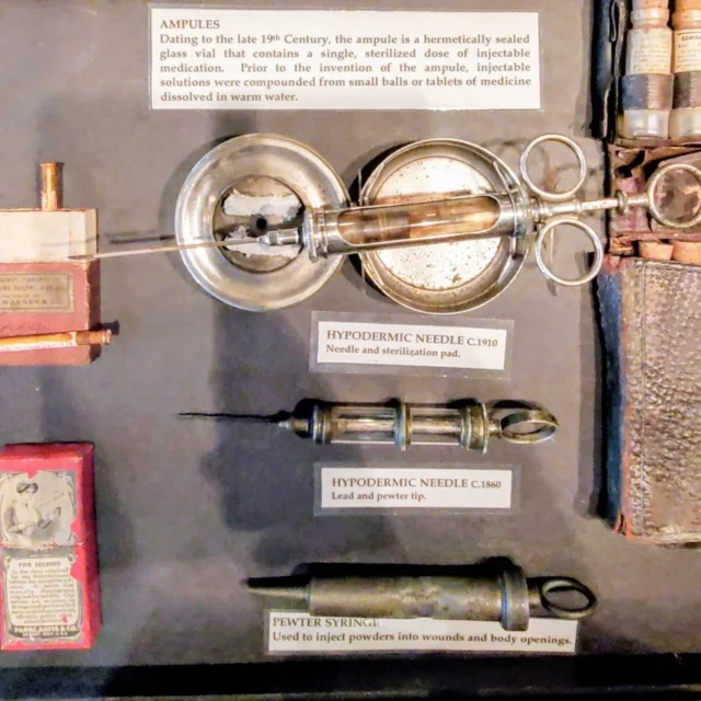Can you imagine the doctor giving you a shot with one of these? 

New on the blog: Our visit to the @pharmacymuseum. It's a little gem of a museum, and very affordable. If you're in New Orleans and love history — especially medical and pharmacy — I highly recommend adding it to your list. 

Link in profile. 

#neworleans #medicalhistory #musem #whattodoinneworleans #pharmacymuseum